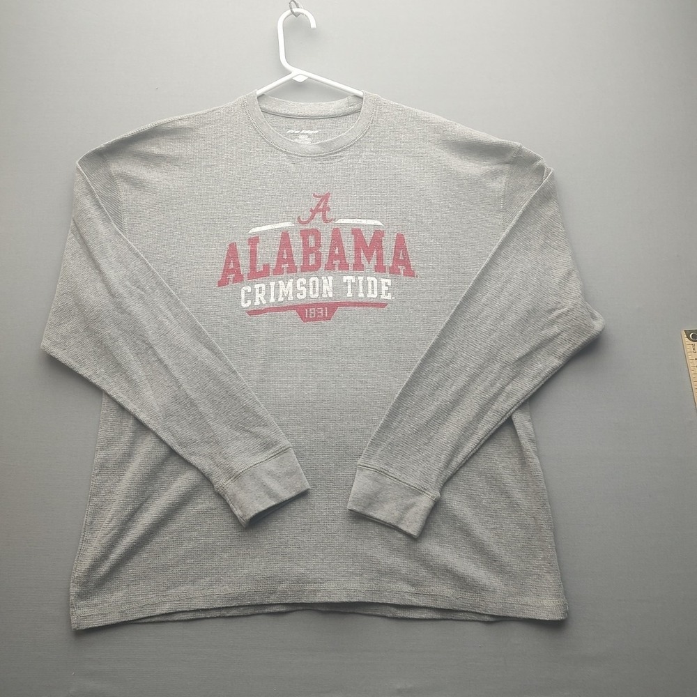 Alabama Crimson Tide Pro Edge Men's Gray Thermal Long‎ Sleeve 2xL